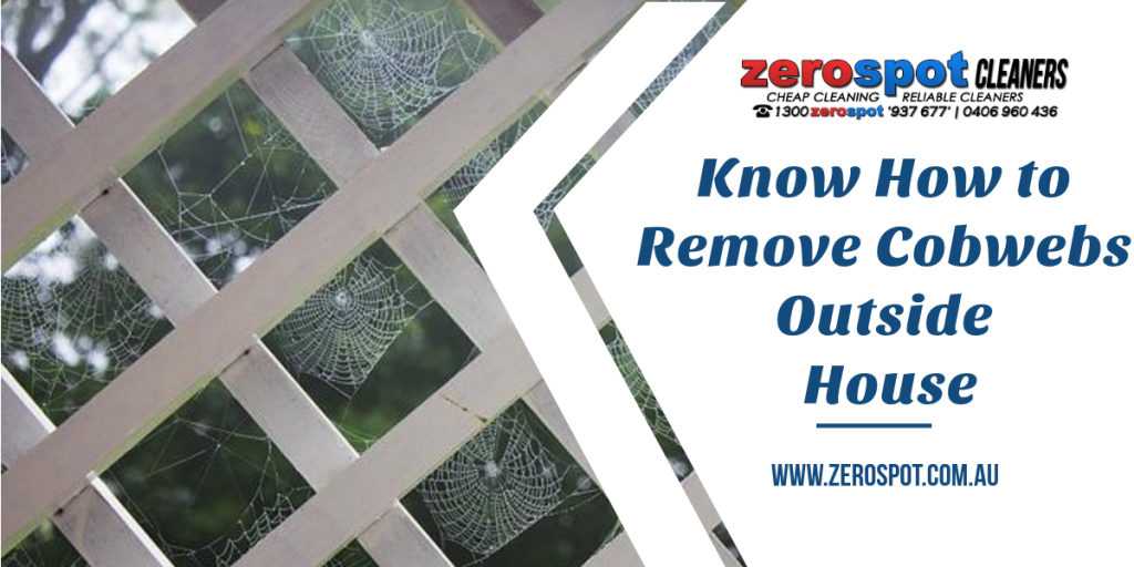 know how to remove cobwebs outside house